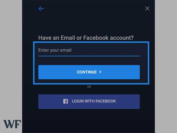 enter your email details and enter the password to continue the login