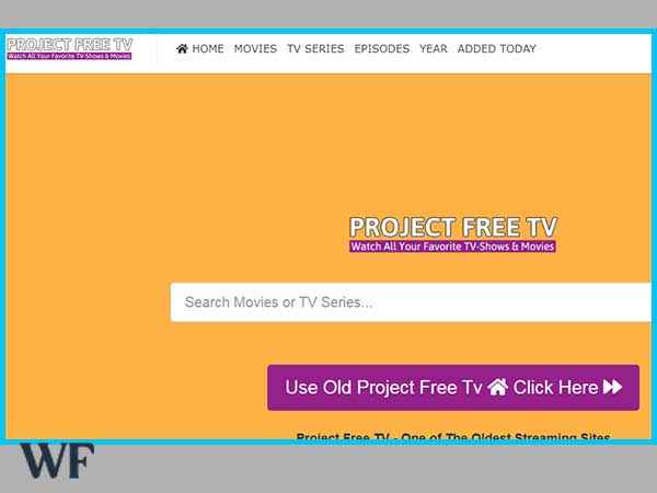 project free TV homepage