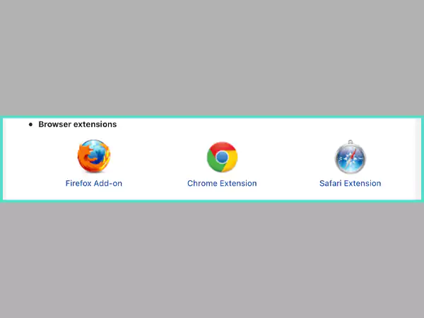 Extensions for Different Web Browsers